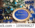 Text Frohe Weihnachten, Means Merry Christmas, In Frame, Christmas Background 109090627