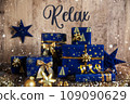 Text Relax, Christmas Gifts, Snowfall 109090629