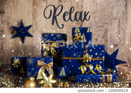 Text Relax, Christmas Gifts, Snowfall Text Relax, Christmas Gifts, Snowfall 109090629