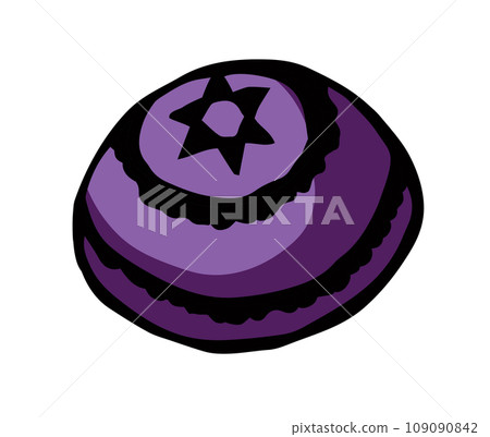 Vector drawing. Jewish clothing yarmulke 109090842