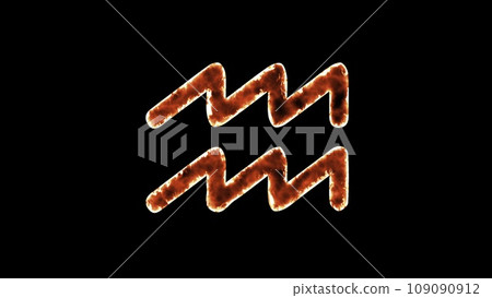 Zodiac sign on fire 109090912