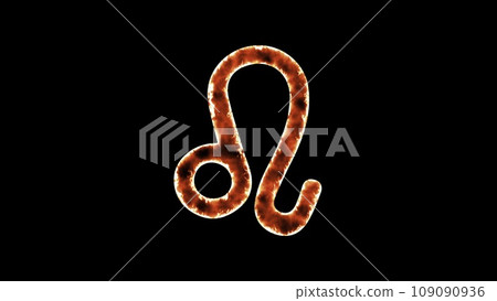 Zodiac sign on fire 109090936