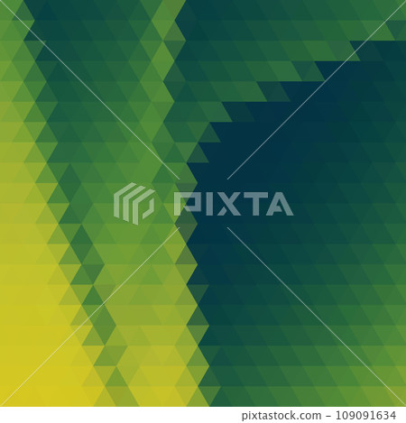 Green triangle background. Presentation template. Layout for advertising. Vector graphics. Black triangular background. Geometric illustration. Vector template. Design element. eps 10 109091634