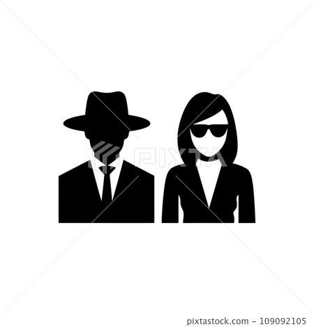 A partner in crime icon - Simple Vector Illustration A partner in crime icon - Simple Vector Illustration 109092105