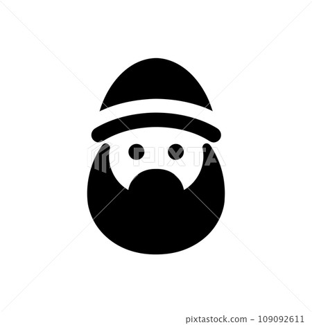 Santa Claus icon - Simple Vector Illustration 109092611