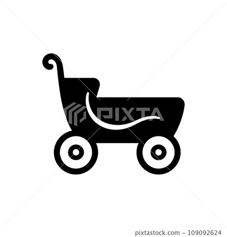 Sleigh icon - Simple Vector Illustration 109092624