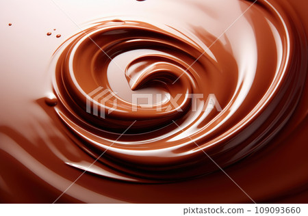 swirl of melted dark chocolate background, sweet liquid cocoa dessert swirl of melted dark chocolate background, sweet liquid cocoa dessert 109093660