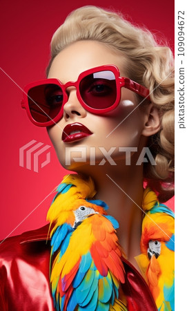 Exotic bird and high fashion 109094672
