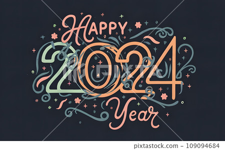 Typographic Celebration, New Year's Typographic Celebration, New Year's 109094684