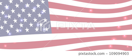 United States vector banner. USA national flag background. American rectangular horizontal web banner United States vector banner. USA national flag background. American rectangular horizontal web banner 109094903