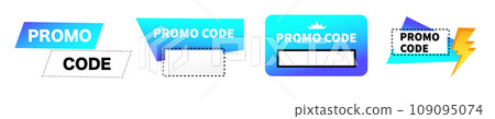 Promo code vector web banner template. Promo code vector web banner template. 109095074