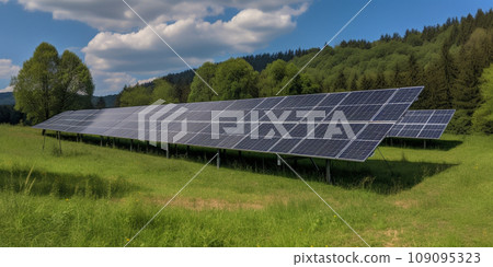 Generative ai illustration. Green energy. High quality illustration 109095323