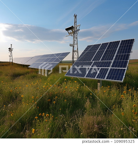 Generative ai illustration. Green energy. High quality illustration Generative ai illustration. Green energy. High quality illustration 109095325