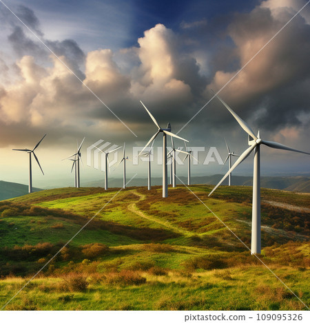 Generative ai illustration. Green energy. High quality illustration 109095326