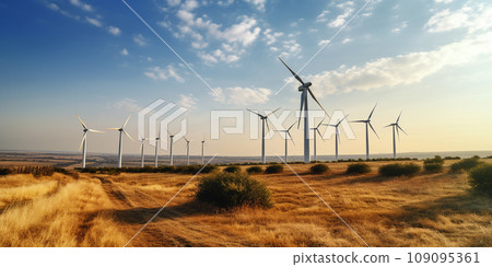 Generative ai illustration. Green energy. High quality illustration 109095361