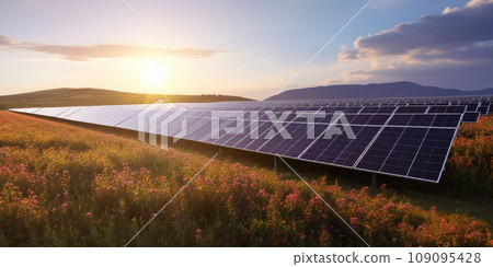 Generative ai illustration. Green energy. High quality illustration 109095428