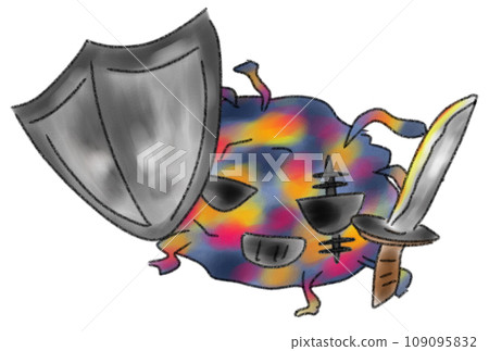 Illustration of tough germs Illustration of tough germs 109095832