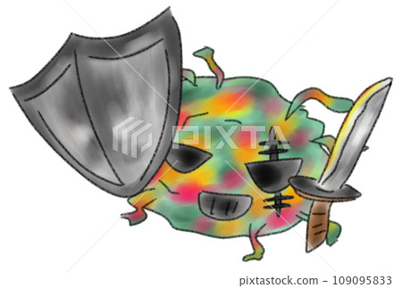 Illustration of tough germs Illustration of tough germs 109095833