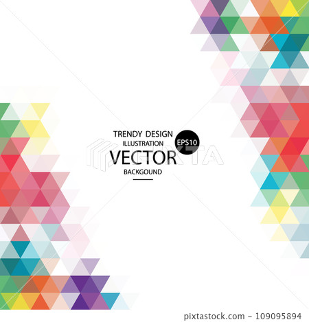 Color geometric background for presentation. Layout for advertising. Vector illustration. eps 10 109095894