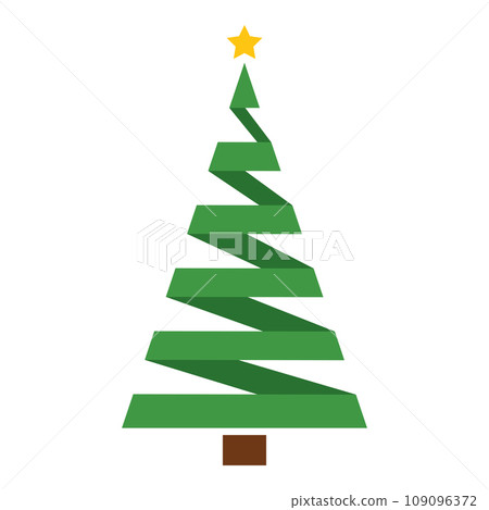Colored christmas tree icon Vector Colored christmas tree icon Vector 109096372