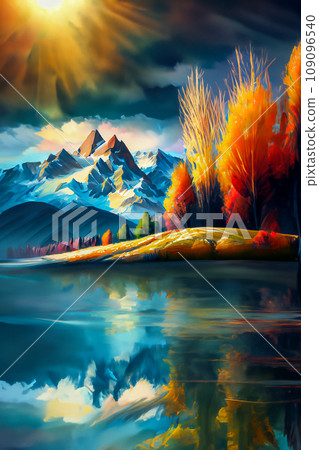 阿爾卑斯山山峰的插圖 109096540