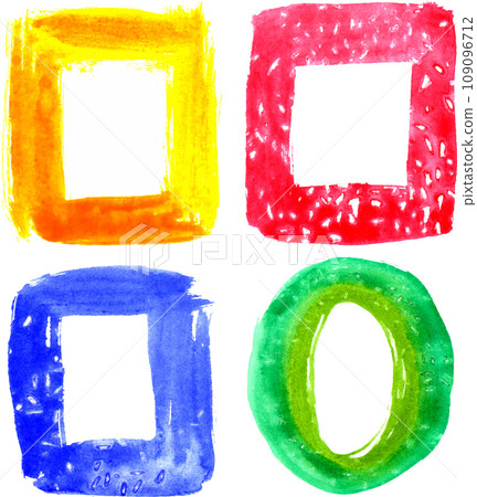 Watercolor frames set  109096712
