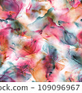 Abstract watercolor liquid stains luxury seamless background 109096967