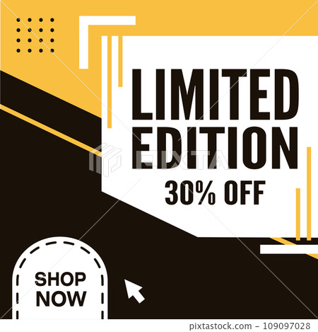 Colored sale social media template Vector 109097028