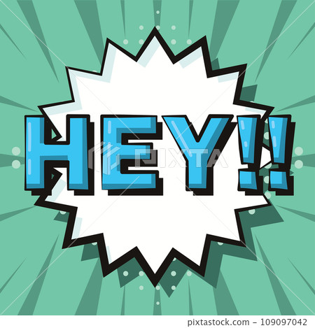 Comic bubble chat with expression Vector Comic bubble chat with expression Vector 109097042