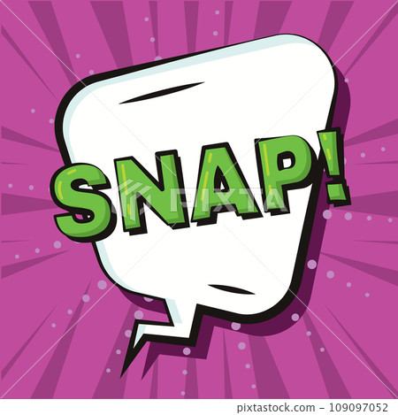 Comic bubble chat with expression Vector 109097052