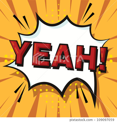 Comic bubble chat with expression Vector Comic bubble chat with expression Vector 109097059