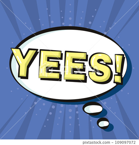 Comic bubble chat with expression Vector Comic bubble chat with expression Vector 109097072