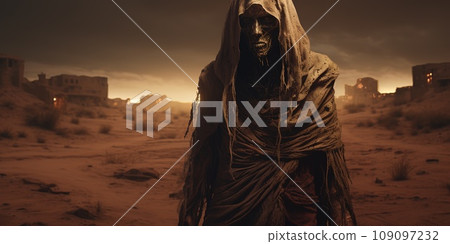 Creepy and spooky zombie in the apocalypse world 109097232