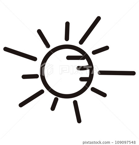 Isolated sun sketch icon Vector 109097548