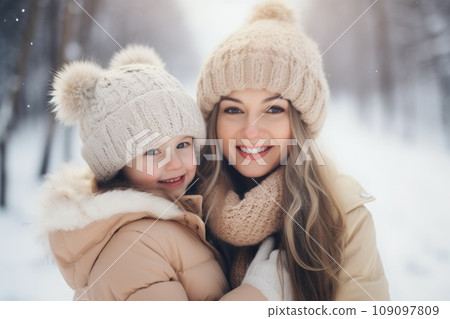 Happy family having fun while travel outdoor in winter comeliness Happy family having fun while travel outdoor in winter comeliness 109097809