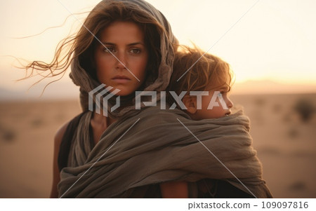Civilian refugee affected from war and battle has no comeliness Civilian refugee affected from war and battle has no comeliness 109097816