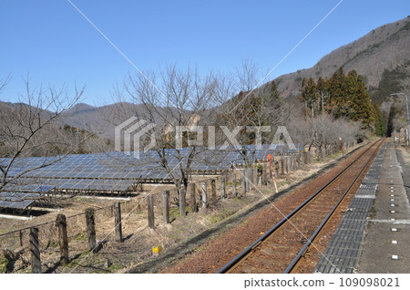 Aizu Railway Okawa Dam Koen Station 109098021