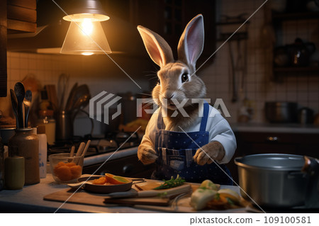 兔子烹飪 AI 生成圖像 兔子烹飪 AI 生成圖像 109100581