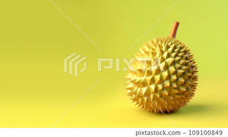 手绘榴莲插画素材 109100849