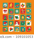 flat with shadow concept and mobile application icons 109101053