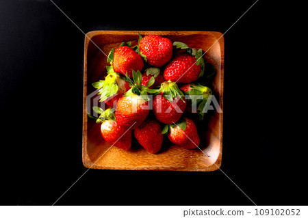 fresh strawberry black background 12 fresh strawberry black background 12 109102052