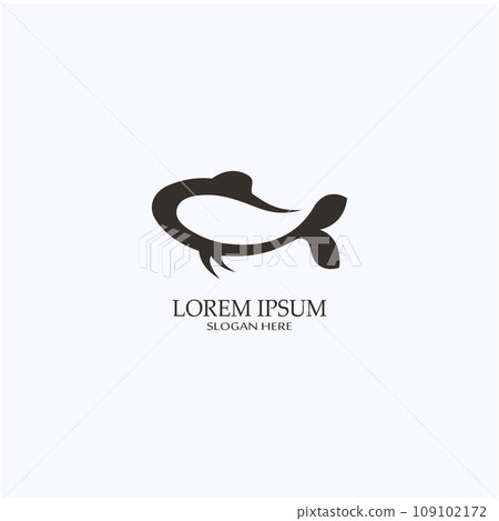 Fish logo, fish oil and seafood restaurant icon. With the concept of icon vector design illustration template Fish logo, fish oil and seafood restaurant icon. With the concept of icon vector design illustration template 109102172