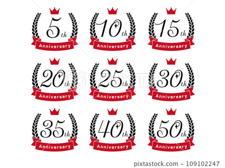 週年紀念框架插圖集 週年紀念框架插圖集 109102247