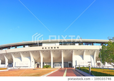 岐阜縣岐阜市長良川體育場風景 岐阜縣岐阜市長良川體育場風景 109103746