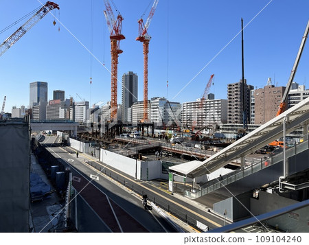高輪門戶週邊正在興建中 高輪門戶週邊正在興建中 109104240