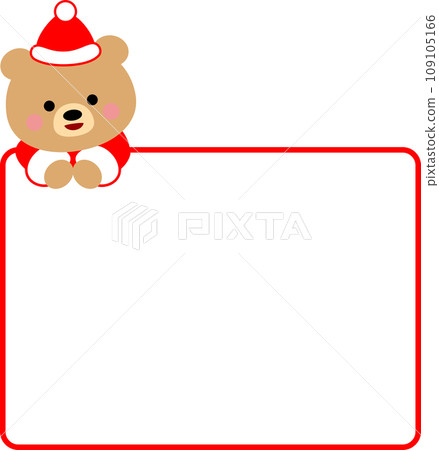 Bear Santa Claus frame 109105166