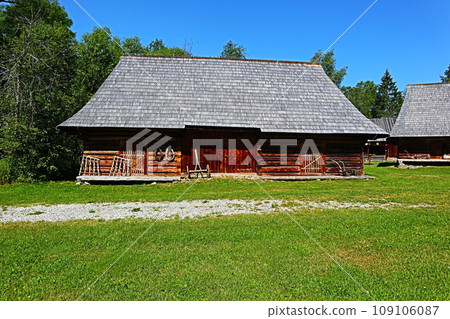 Farmer in Fundacanarodwa Skansen, Poland 109106087