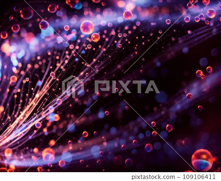 Abstract cosmic background with sparkling light twinkles and networks: variations available 109106411
