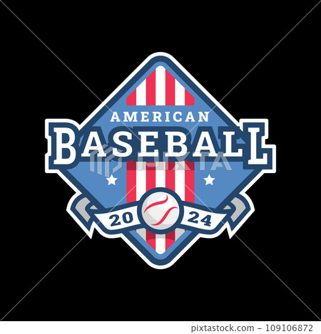 American baseball, logo, emblem. 109106872