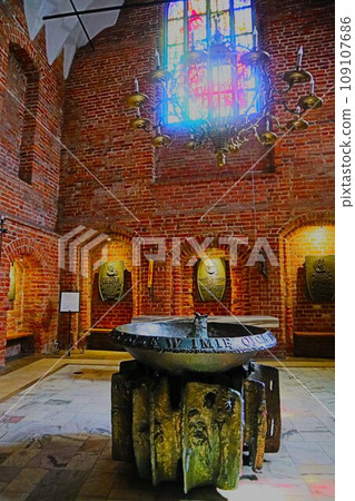 Baptistery of St. Brigida Church, Gdańsk, Poland Baptistery of St. Brigida Church, Gdańsk, Poland 109107686